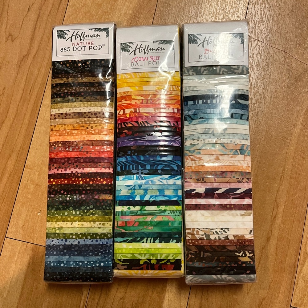 Hoffman Bali Pop Fabric Strips Precut Quilting Batik Fabric